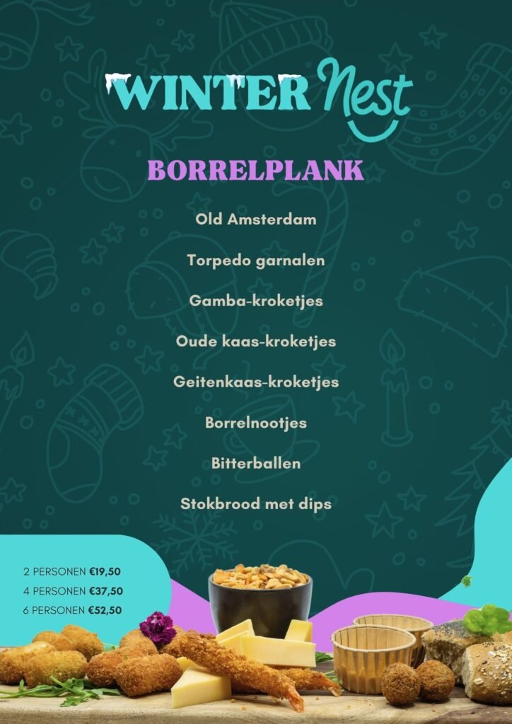Menukaarten WinterNest Brasserie Nest Voorthuizen
