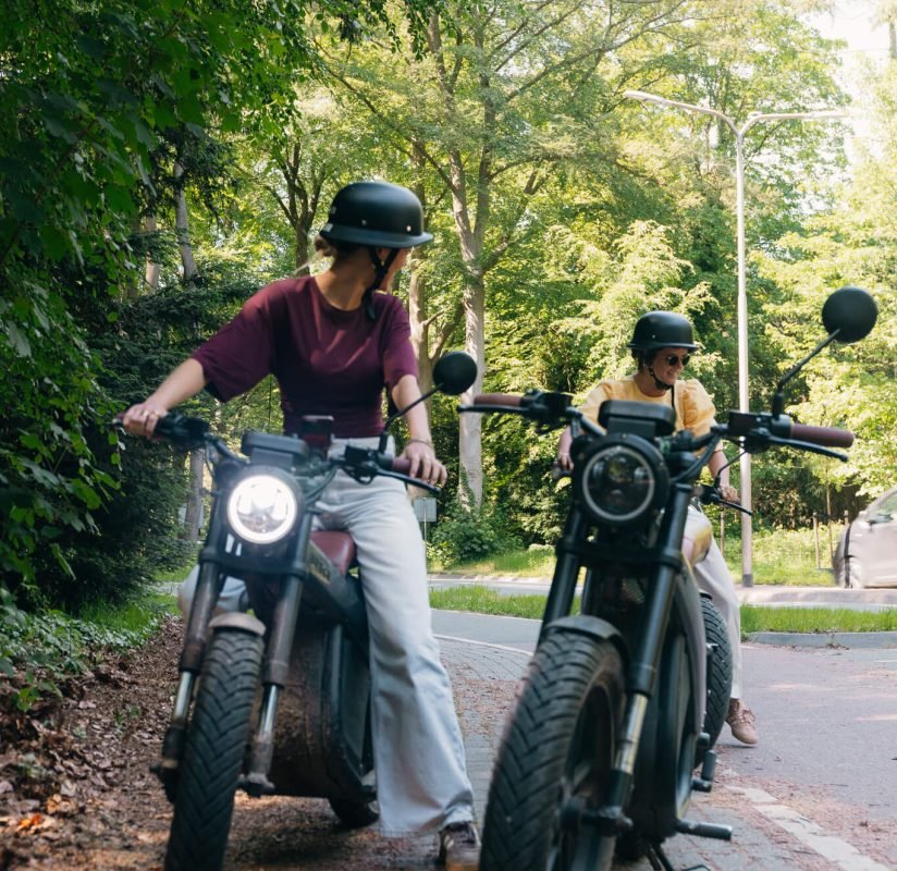 E-chopper rijden op de Veluwe